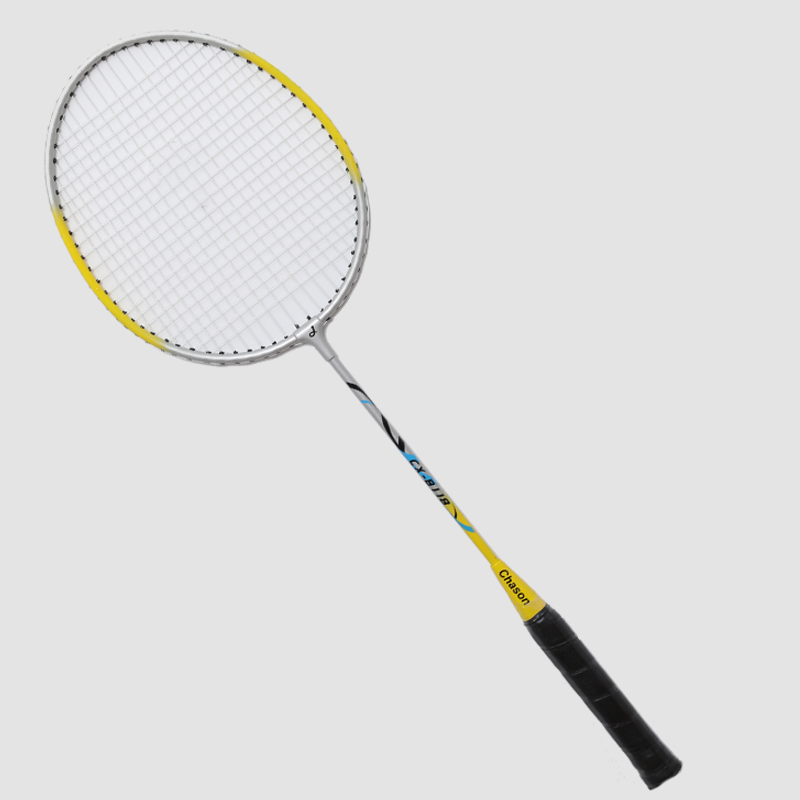 Iron Split Badminton Racket CX-B118 Yellow